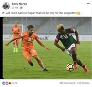 Sony Norde posted on Sunday from his official Facebook account